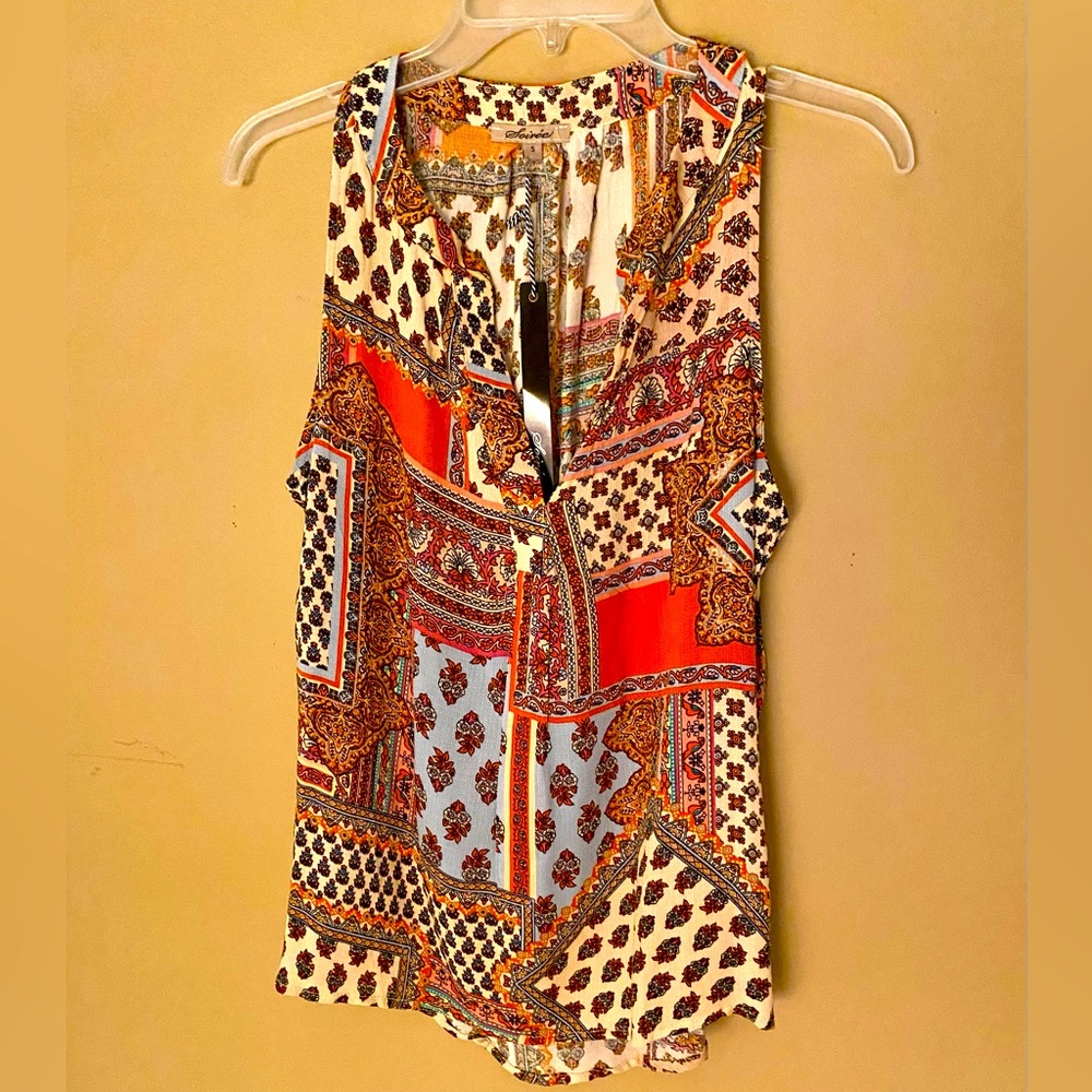 COPY - Soirée’ Patchwork Sleeveless Top